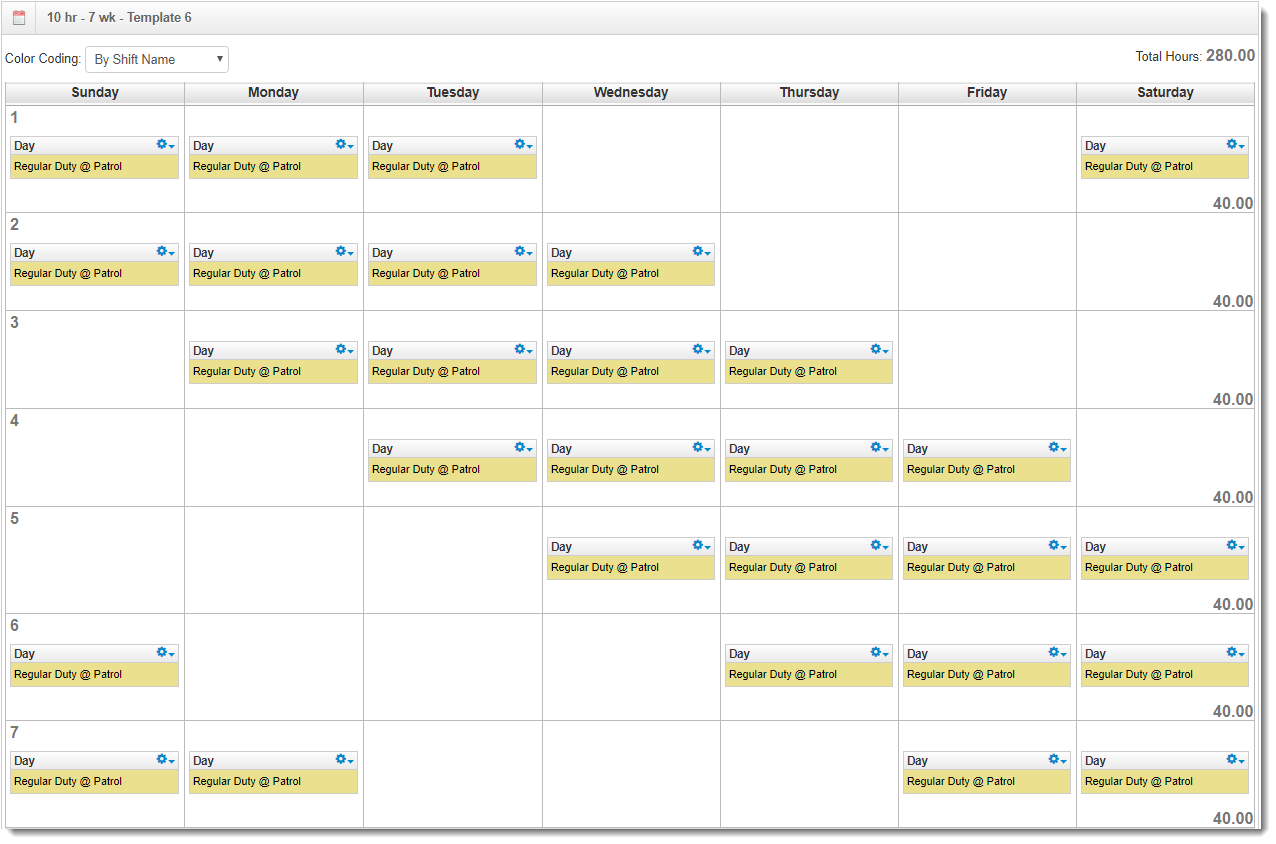 10 Hour Shift Law Enforcement Schedule Examples PlanIt Police